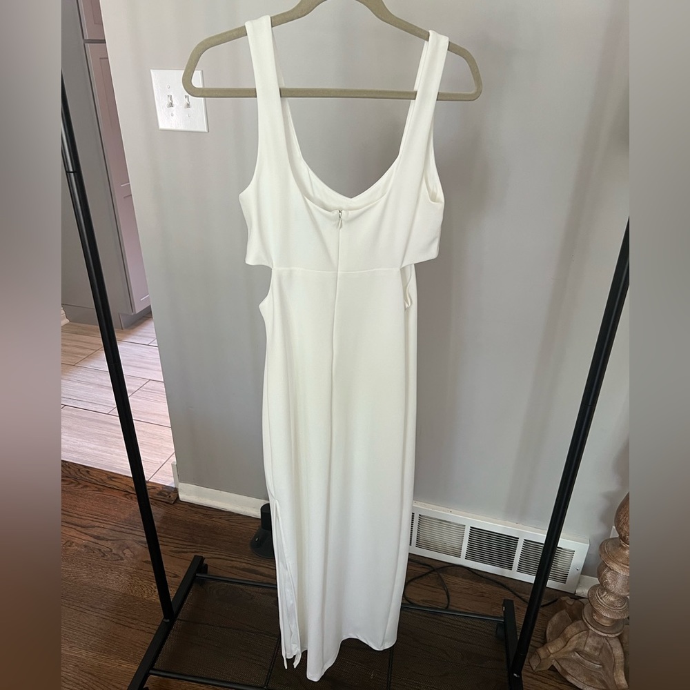 Lulu’s White Cut-out Bodycon Dress | Size Small - Picture 3 of 4
